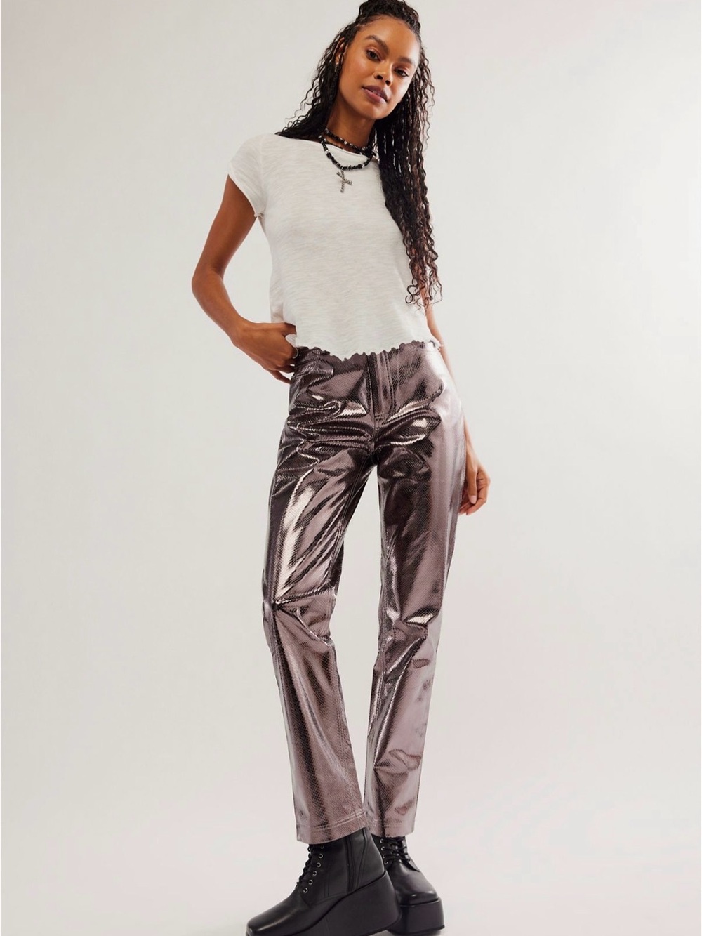 Free people Hosbjerg Lucy metallic pants